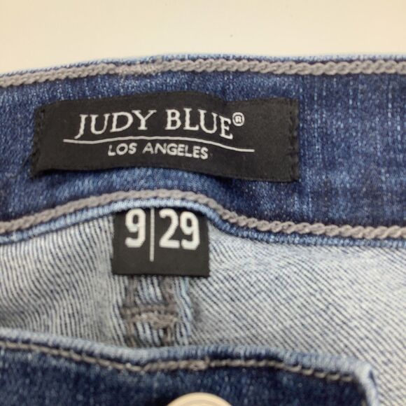 Judy Blue Womens JB8263DK Distressed Denim Jeans Blue Size 9/29 - Picture 6 of 11